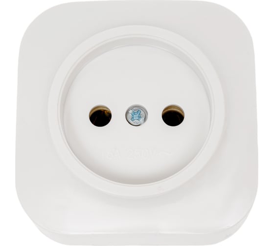 Розетка 1-м TOKOV ELECTRIC оп frea 16а ip20 250в без заземл. абс-пластик бел. TKE-FR-R1-C01