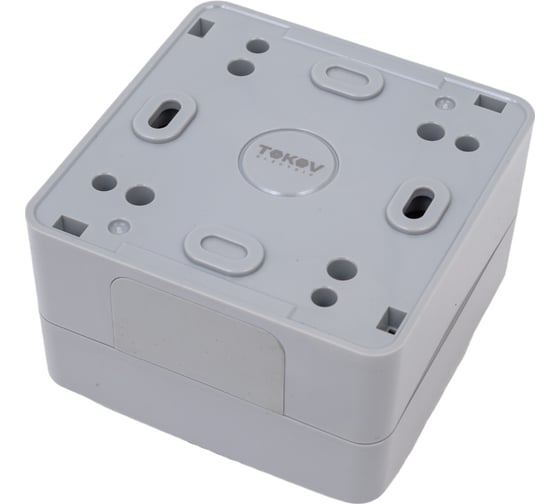 Розетка 1-м TOKOV ELECTRIC оп nix 16а ip54 250в с заземл. с прозр. крышкой сер. TKE-NX-R1Z-C06T-IP54