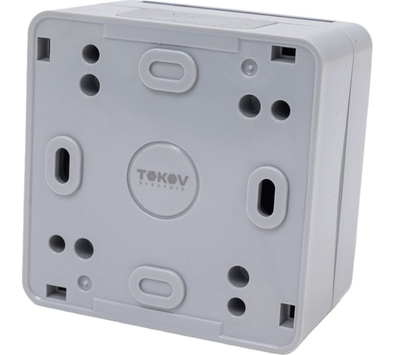Розетка 1-м TOKOV ELECTRIC оп nix 16а ip54 250в с заземл. с прозр. крышкой сер. TKE-NX-R1Z-C06T-IP54