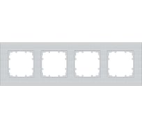 4-местная рамка Siemens DELTA MIRO алюминий металлик 5TG1114-1