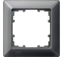 1-местная рамка Siemens DELTA MIRO черный металлик 80x80мм 5TG2551-6
