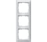 3-местная рамка Siemens DELTA MIRO алюминиевый металлик 222x80мм 5TG2553-3 1