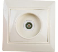 Розетка TV UNIVersal Севиль слоновая кость ivory Б-С0027