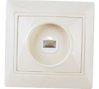 Компьютерная розетка UNIVersal Севиль слоновая кость ivory Б-С0051