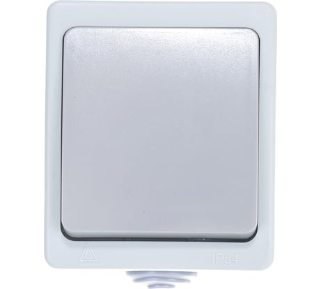 Выключатель, 1 клавиша UNIVersal Аллегро IP54, серый 1279