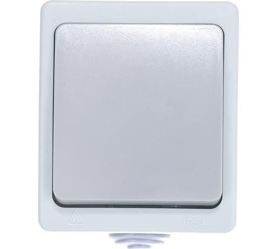 Выключатель, 1 клавиша UNIVersal Аллегро IP54, серый 1279