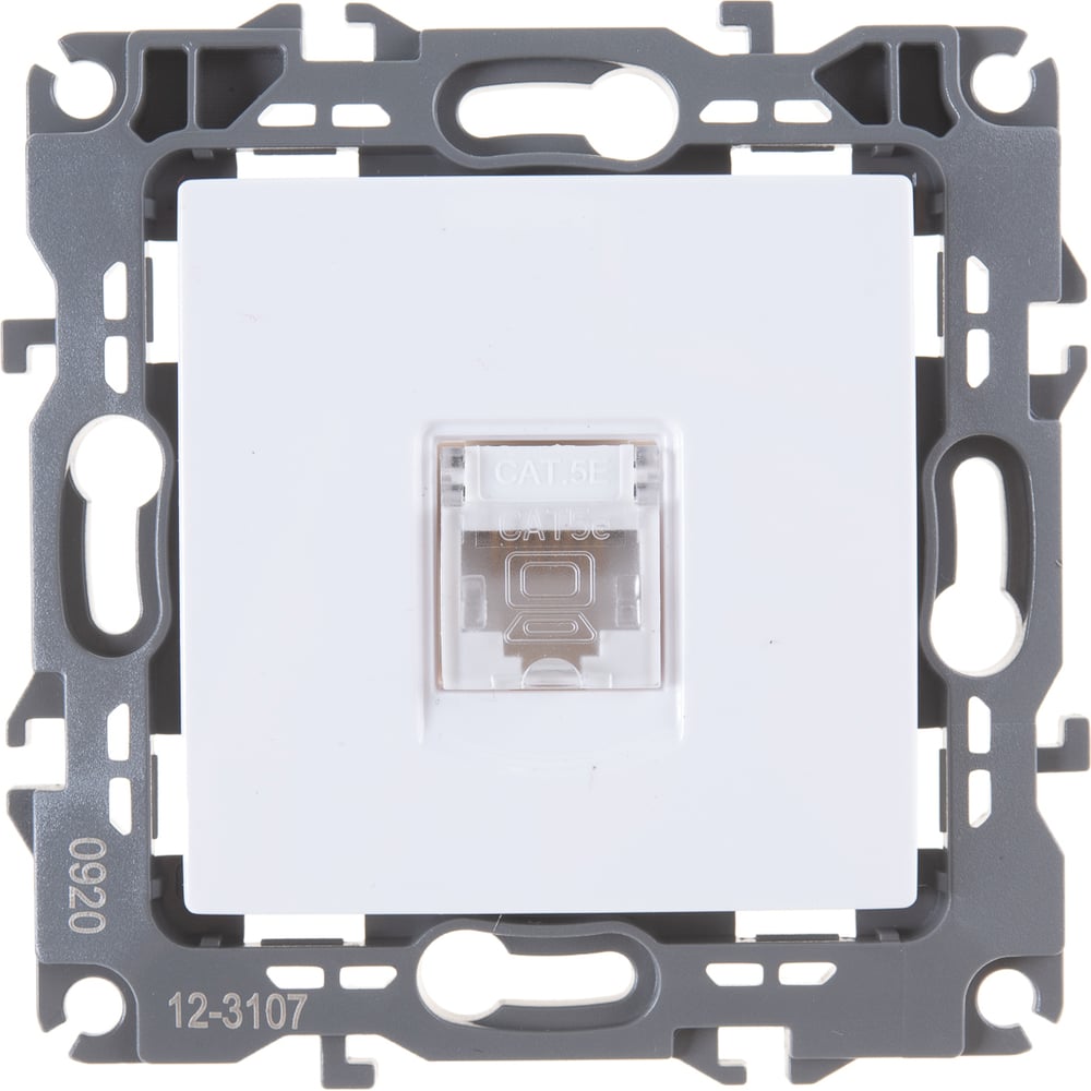 Информационная розетка ЭРА 12-3107-01 RJ45 белая Б0014723 - выгодная ...