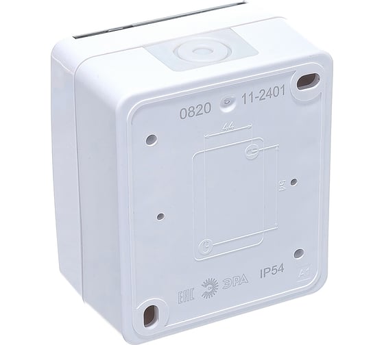 Розетка ЭРА Эксперт 11-2401-01 2P+E IP54, 16АХ-250В, ОУ, белый Б0020712