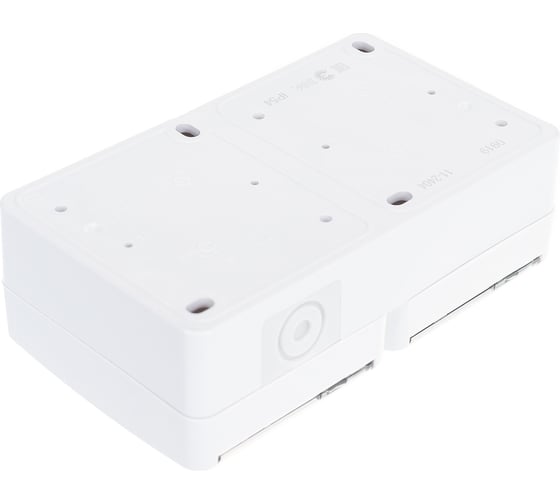 Розетка ЭРА Эксперт 11-2404-01 2х2P+E IP54, шторки, 16АХ-250В, ОУ, белый Б0020718