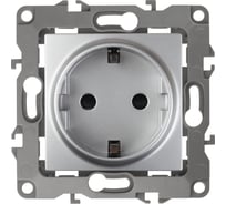 Розетка ЭРА 12-2101-03 2P+E Schuko, 16АХ-250В, алюминий Б0014677
