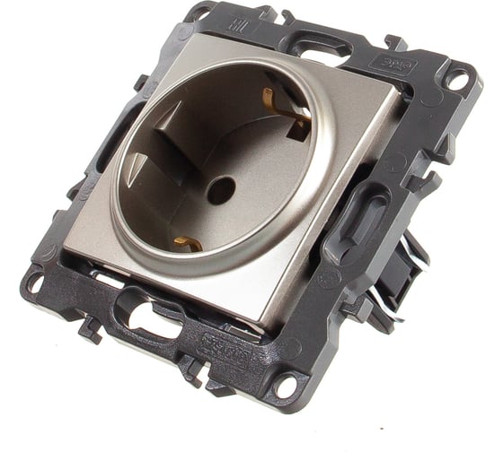 Розетка ЭРА 12-2101-04 2P+E Schuko, 16АХ-250В, шампань Б0014678
