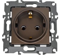 Розетка ЭРА 12-2101-13 2P+E Schuko, 16АХ-250В, бронза Б0019320