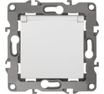 Розетка ЭРА 12-2103-01 2P+E Schuko со шторками с крышкой, 16АХ-250В, белый Б0014693