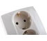 Розетка ЭРА 12-2104-02 2X2P+E Schuko со шторками, 16АХ-250В, слоновая кость Б0014700 2