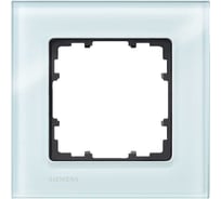 1-местная рамка Siemens DELTA MIRO СТЕКЛО КРИСТАЛЬНЫЙ ЗЕЛЕНЫЙ 90x90ММ 5TG1201