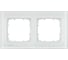 2-местная рамка Siemens DELTA MIRO СТЕКЛО БЕЛОЕ 5TG1202-1 1