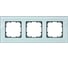 3-местная рамка Siemens DELTA MIRO СТЕКЛО КРИСТАЛЬНЫЙ ЗЕЛЕНЫЙ 232x90ММ 5TG1203 1