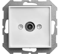 Телевизионная розетка LIREGUS проходная (tv) белый epsilon 28-025