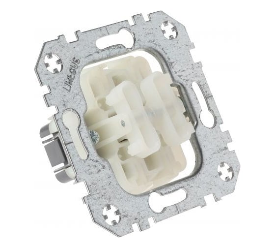 Двухклавишный выключатель LIREGUS ip44 бежевый epsilon 28-0572