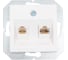 Телефонная и компьютерная розетка LIREGUS (rj11+rj45) белая epsilon 28-034 2