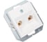 Телефонная и компьютерная розетка LIREGUS (rj11+rj45) белая epsilon 28-034 3
