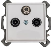 Телевизионная розетка LIREGUS оконечная (tv+r+sat) белая epsilon 28-028