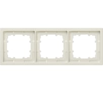 3-х местная рамка Siemens DELTA STYLE титановый белый 224x82мм 5TG1323