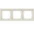 3-х местная рамка Siemens DELTA STYLE титановый белый 224x82мм 5TG1323 1