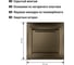 Розетка с защитной шторкой и крышкой с заземлением 16А 250В IP44 бронза серия "Лама" TDM ELECTRIC SQ1815-0714 3