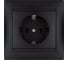 Розетка TDM ELECTRIC Лама 2П+З 16А 250В графит SQ1815-0623 1