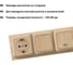 Накладка на бревно TDM ELECTRIC деревянная, универсальная НБУ 1Пх3 95x290 мм, сосна SQ1821-0261 4