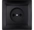 Розетка TDM ELECTRIC Лама 2П 10А 250В с защитными шторками, графит SQ1815-0610 1