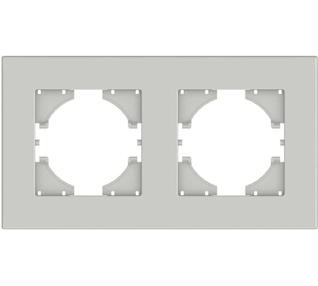 Двухместная рамка GUSI ELECTRIC GUSI City цвет жемчуг C1112-028