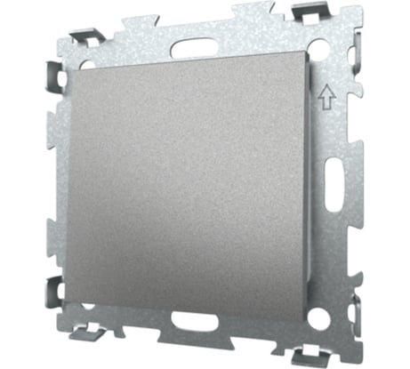 Одноклавишный выключатель CGSS серая платина "Эстетика" GL-W101-GPG