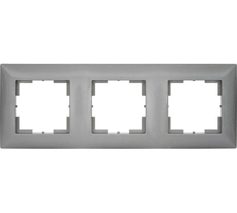 Трехместная рамка Кунцево-Электро "мария" мрфи11.12.00.00 алюминий 110060