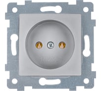 Механизм одноместной розетки Кунцево-Электро "мария" скрытой установки рс16-444 алюминий 110053