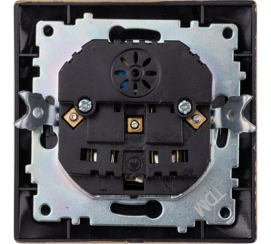 Розетка TDM ELECTRIC 2П+З 16А 250В + 2 USB порта 2,1А 5В старинная бронза Лама SQ1815-0772