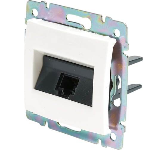 Розетка Legrand компьютерная RJ45 категория 5e UTP Legrand Valena с захватами белый 694286