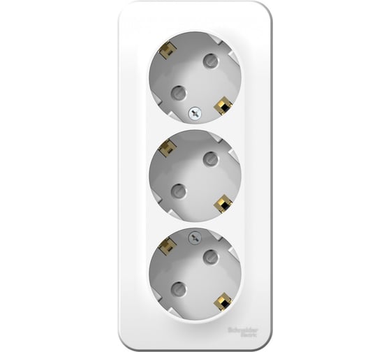 Розетка Systeme Electric 3-м ОП BLANCA 16А 250В SchE1210470 BLNRA011311