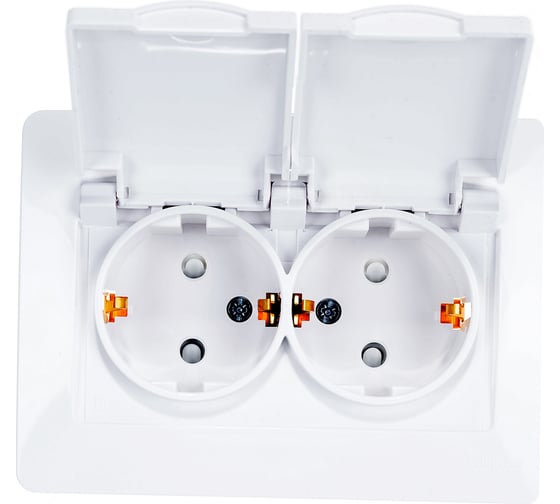 Розетка Systeme Electric 2-м СП BLANCA 16А 250В защитные шторки SchE1210266 BLNRS441121