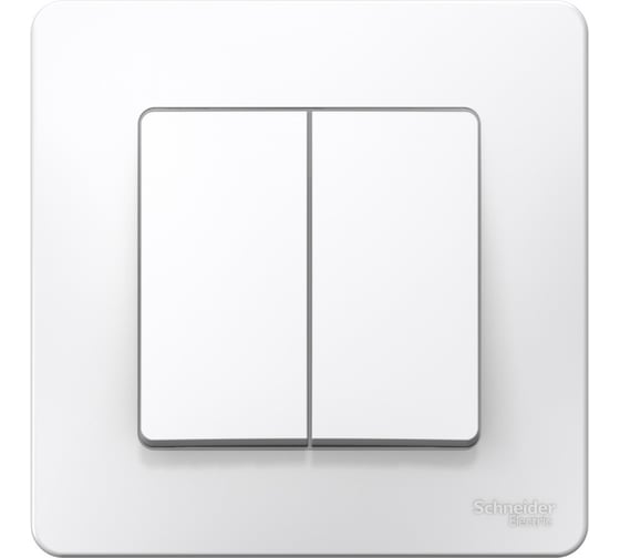 Двухклавишный переключатель Systeme Electric СП BLANCA /сх.6+6/ 10А 250В белый BLNVS106601