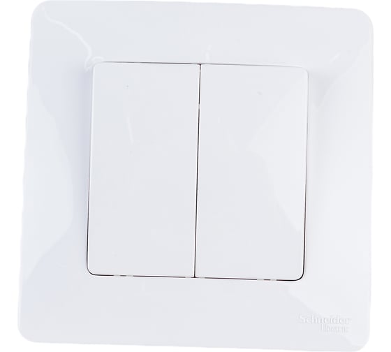 Двухклавишный переключатель Systeme Electric СП BLANCA /сх.6+6/ 10А 250В белый BLNVS106601 1