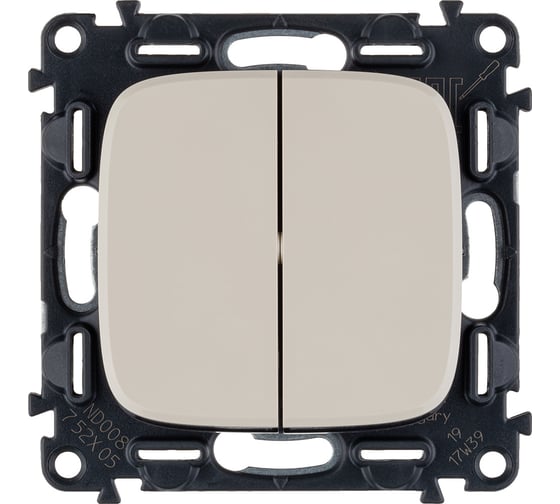 Механизм выключателя Legrand 2-кл. СП Valena Allure 10А IP20 250В Leg 752805 1180937