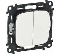 Механизм выключателя Legrand 2-кл. СП Valena Allure 10А IP20 250В Leg 752705 1180936