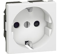 Розетка Legrand 2К+3 Программа Mosaic с винтовыми зажимами для подключения сечением до 4 мм² немецкий стандарт 2 модуля белая 077213