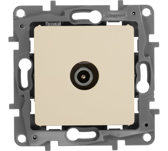 Розетка Legrand TV (телевизионная) Legrand Etika оконечная слоновая кость 672365