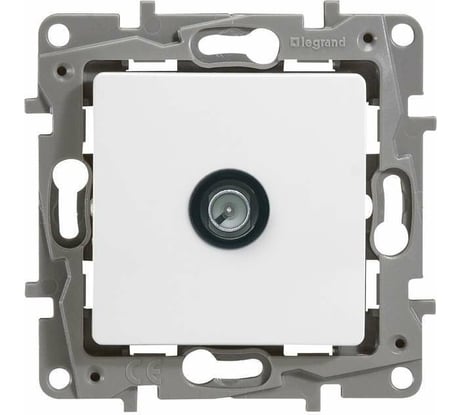 Розетка Legrand TV (телевизионная) Legrand Etika "звезда" белый 672251