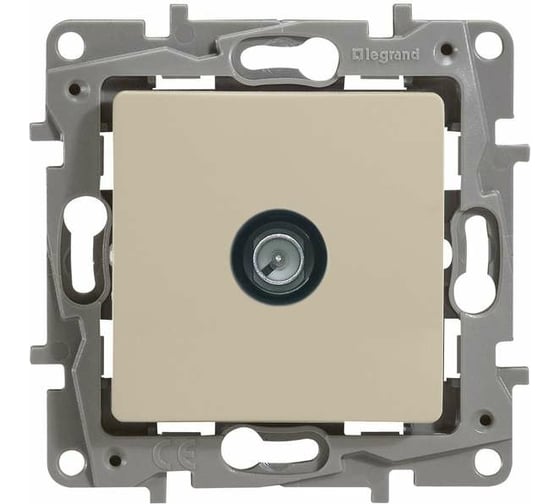 Розетка Legrand TV (телевизионная) Legrand Etika проходная слоновая кость 672363