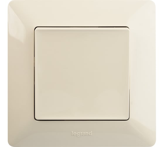 Выключатель Legrand Valena LIFE  10АХ 250В с лицевой панелью.Безвинтовые зажимы.Слоновая кость 752501