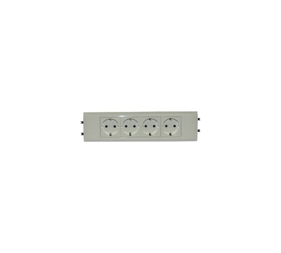 Розетка Legrand 4 х 2К+3 Программа Mosaic для установки в кабель-канале автоматические клеммы стандартная 077434
